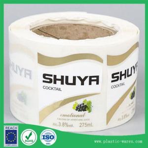 China printed self adhesive labels on a roll wholesale