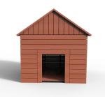 Waterproof Outdoor Pet House Steel And Plastic Wood Material Comfortable For Dog
