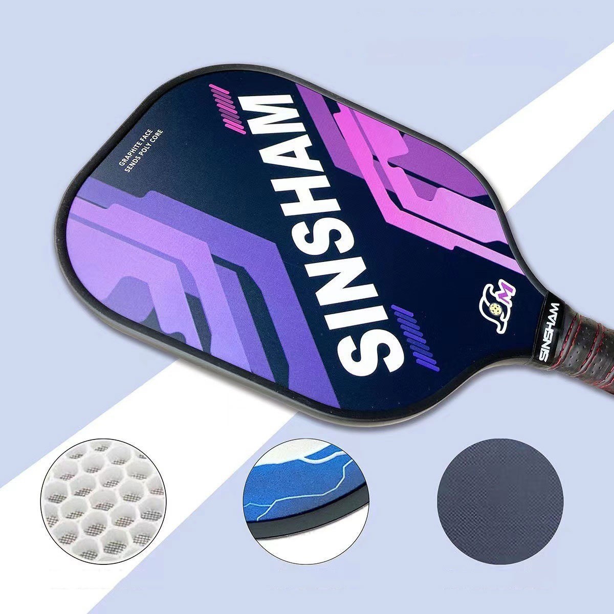 Enhance Your Pickleball Skills with 4 Fiberglass Graphite Rackets Balls and Bag Set