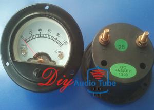 China DC 100MA Tube AMP Parts Round Moving Coil Panel Meter For Vintage Tube Amp wholesale