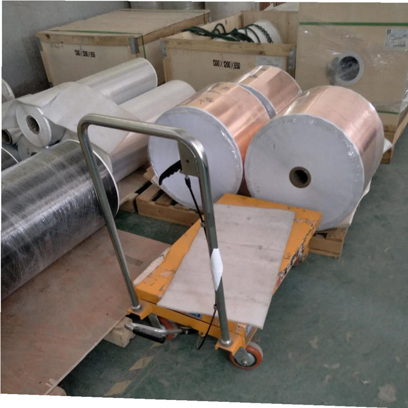 Tensile Strength ≥350N/mm2 Copper Foil for Lithium Battery Electrodes Customizable Thickness and Cutting Bending Welding