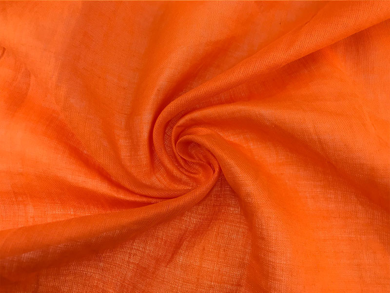 Breathable 21*21 Plain Organic Ramie Linen Fabric Enzyme Washed