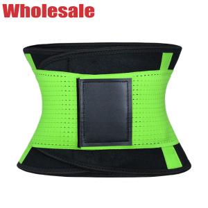 China OEM Green Neoprene Sauna Waist Trainer Corset Sweat Belt S-XL wholesale