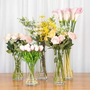 China European Style Living Room Hotel Glass Flower Vase Home Decor Glass Vase wholesale
