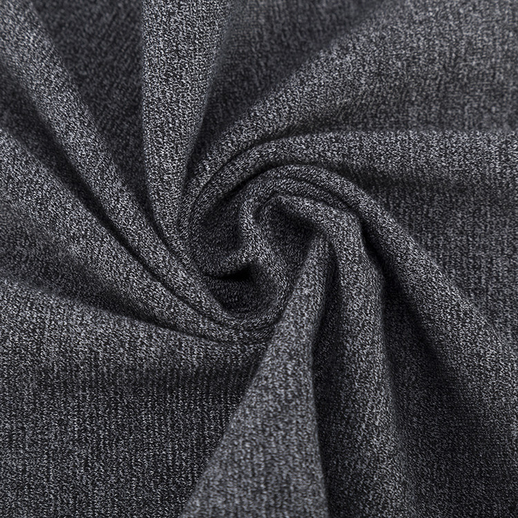 Wear Resistant Solid Knit Jacquard Fabric 165g Yarn Dyed Material For Polo Shirt