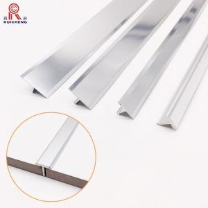 China Brushed Aluminum Tile Trim 7.5mm Height Ceramic Protection T Shape wholesale