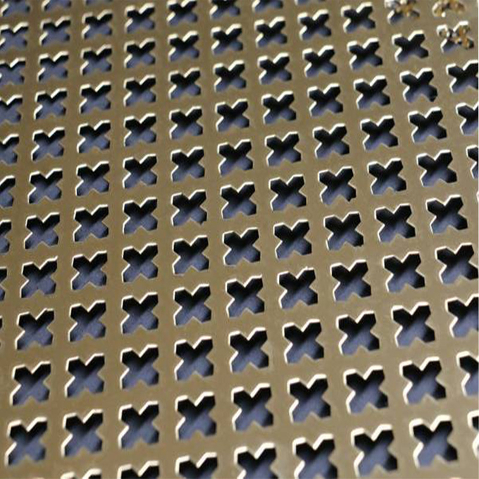 304 Stainless Steel Perforated Sheet With Elegant Gold Pattern 3048mm Length