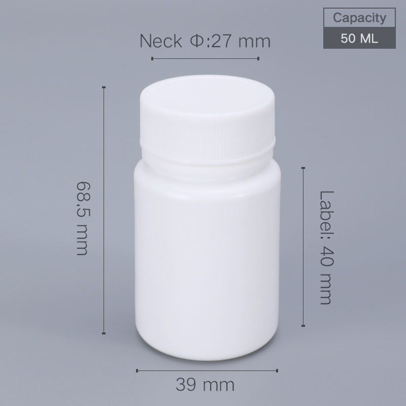 Plastic Screw Cap 100ml Bottle for Pill Capsule Tablet Storage UMETASS HDPE Material