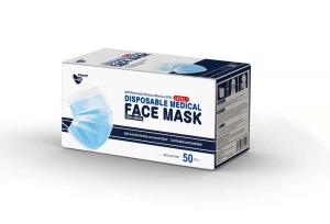 China Three Layer Earloop Style Disposable Medical Face Mask wholesale