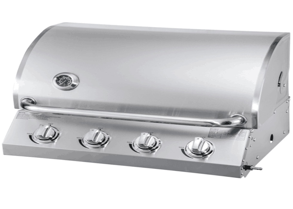 Factory price kitchen bbq easy grill slow 4 burners stainless steel protable gas BBQ grill