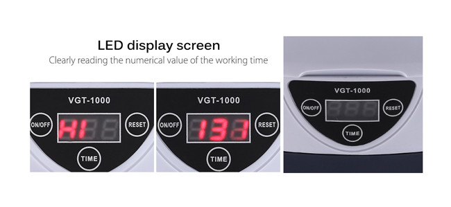 CD / VCD Home Ultrasonic Cleaner Countdown Digital Display 750Ml 50kHZ
