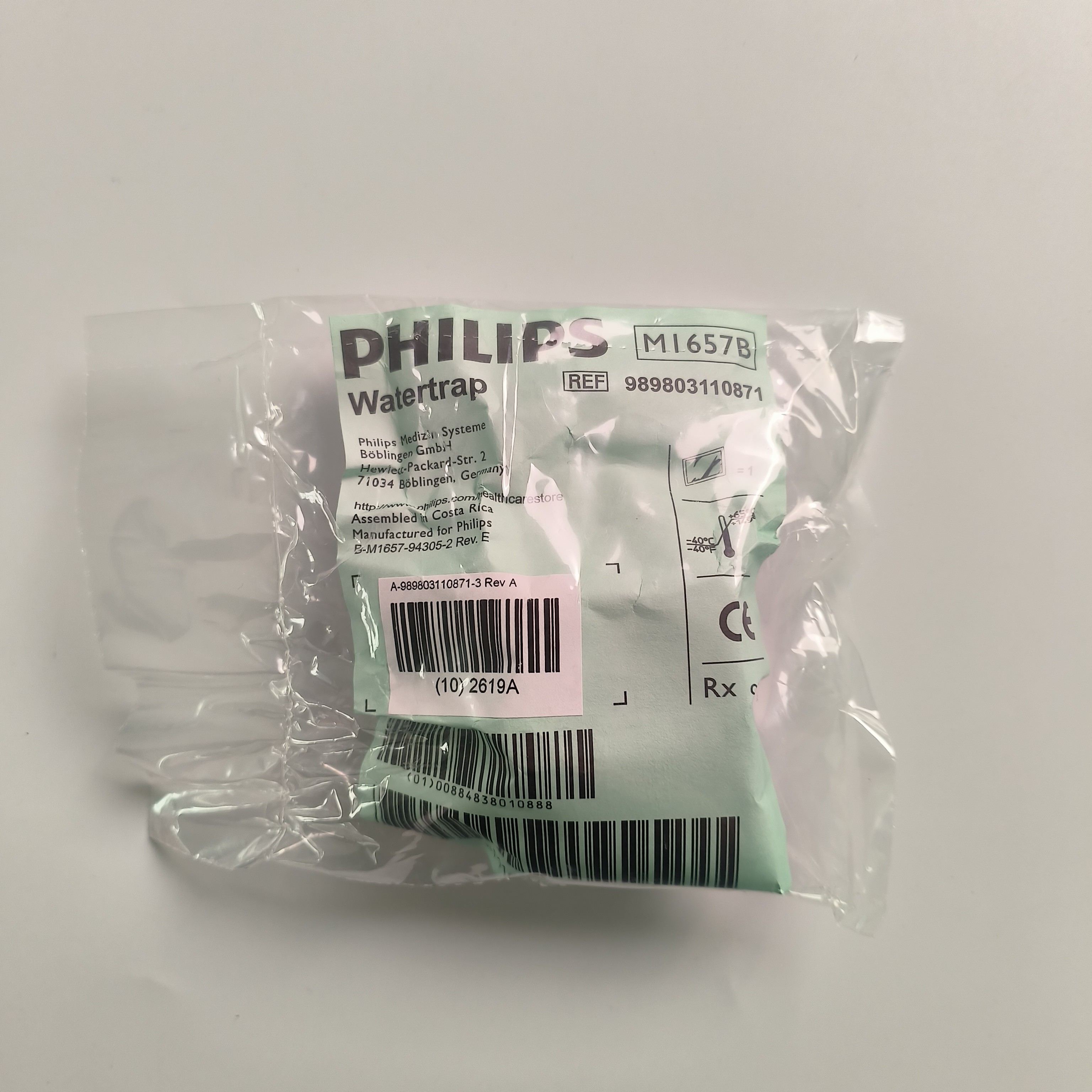 REF: M1657B OR 989803110871 Medical Water Trap PHILIP Original