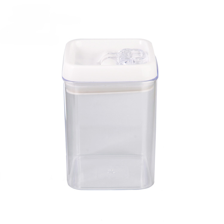 Bulk Customized 1.7L Square Type Plastic Airtight Dry Food Storage Containers With Lids