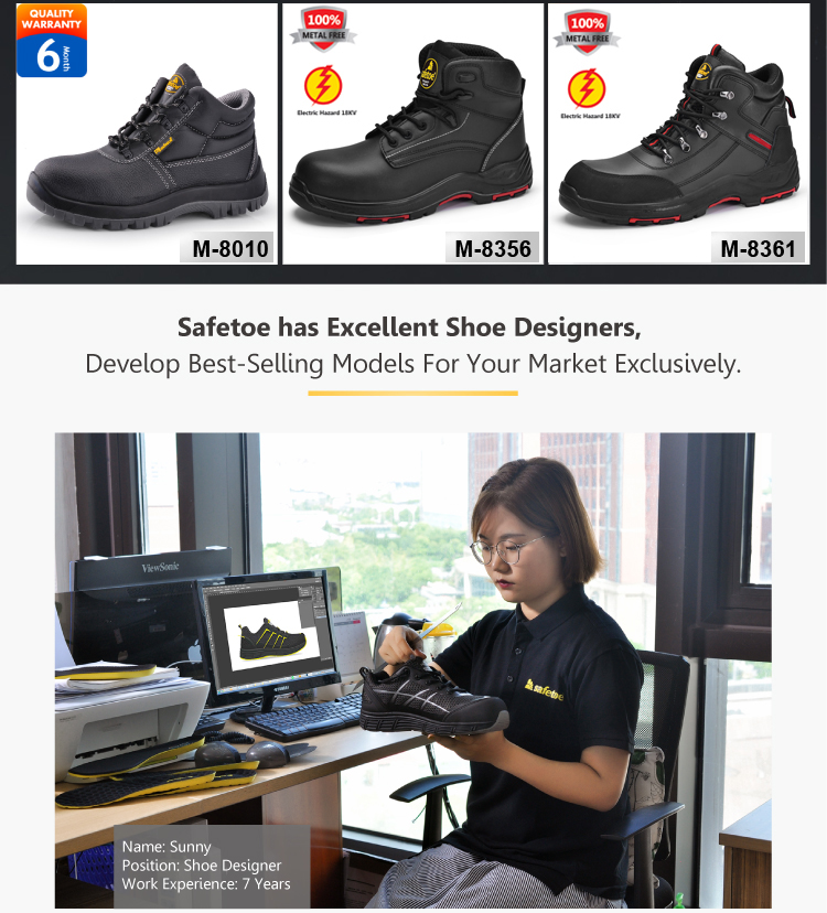 37-40 Industrial Steel Toe Boots M 8025NB Steel Toe Rubber Boots