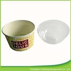China Customized Disposable Ice Cream Paper Bowl Biodegradable Single wall wholesale