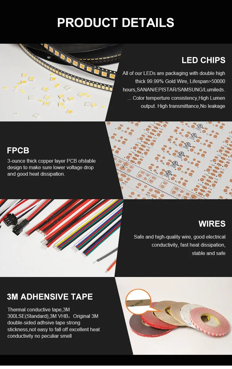 8mm 240leds 6500K White Flexible Die-Cutting Board SMD2835 LED Strip Light 12V24V