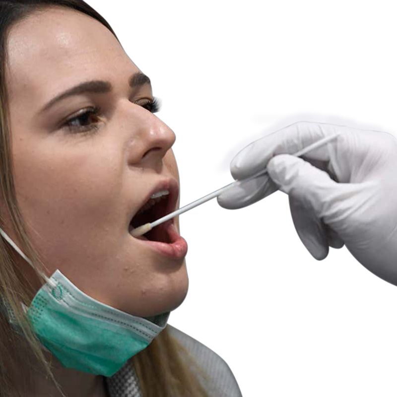 Disposable Foam Nasal Oropharyngeal Swab For Oral Specimen Collection