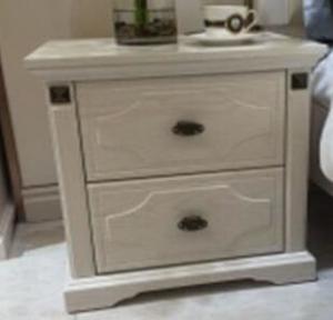 China European Bedroom Furniture Bedroom Side Tables / White Bedside Cabinets wholesale