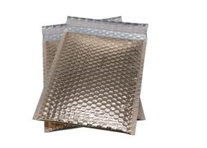 China Metallic 9mm Aluminum Foil Bubble Mailer Hot Stamping wholesale