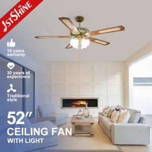 China Traditional Classic Ceiling Fans Chandelier 52 Inch For Restaurant wholesale