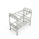 School Adult Size Gray Color 1800mm Height Steel Bunk Bed For Students