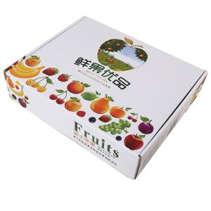 China Corrugated color printing fruit packing paper box with divider wholesale