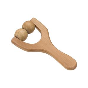 China Woman Natural Wooden Muscle Roller , Custom Acupressure Hand Roller wholesale