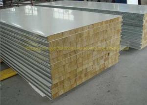 China Customized Fireproof Fiber Glass Wool Metal Sandwich Panels For Wall Board wholesale