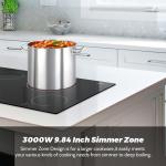 30 Inch Electric Cooktop 220-240V Built-In Ceramic Cooktop Stove Top 4 Burners