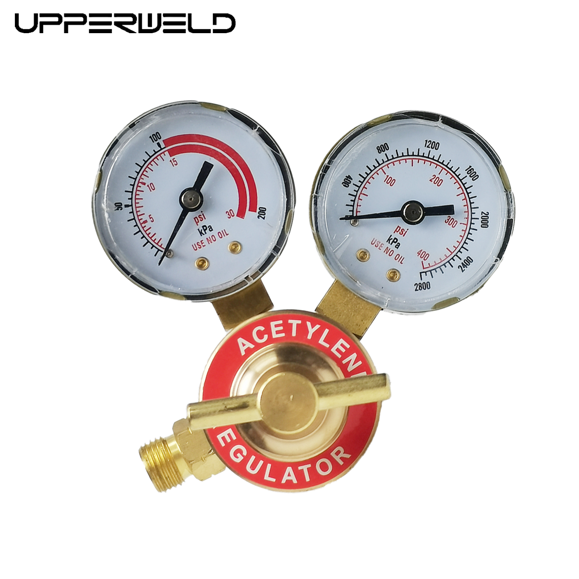 Acetylene Regulator Welding Gas Gauge Dual Stage Pressure Reducer for Welding Kits