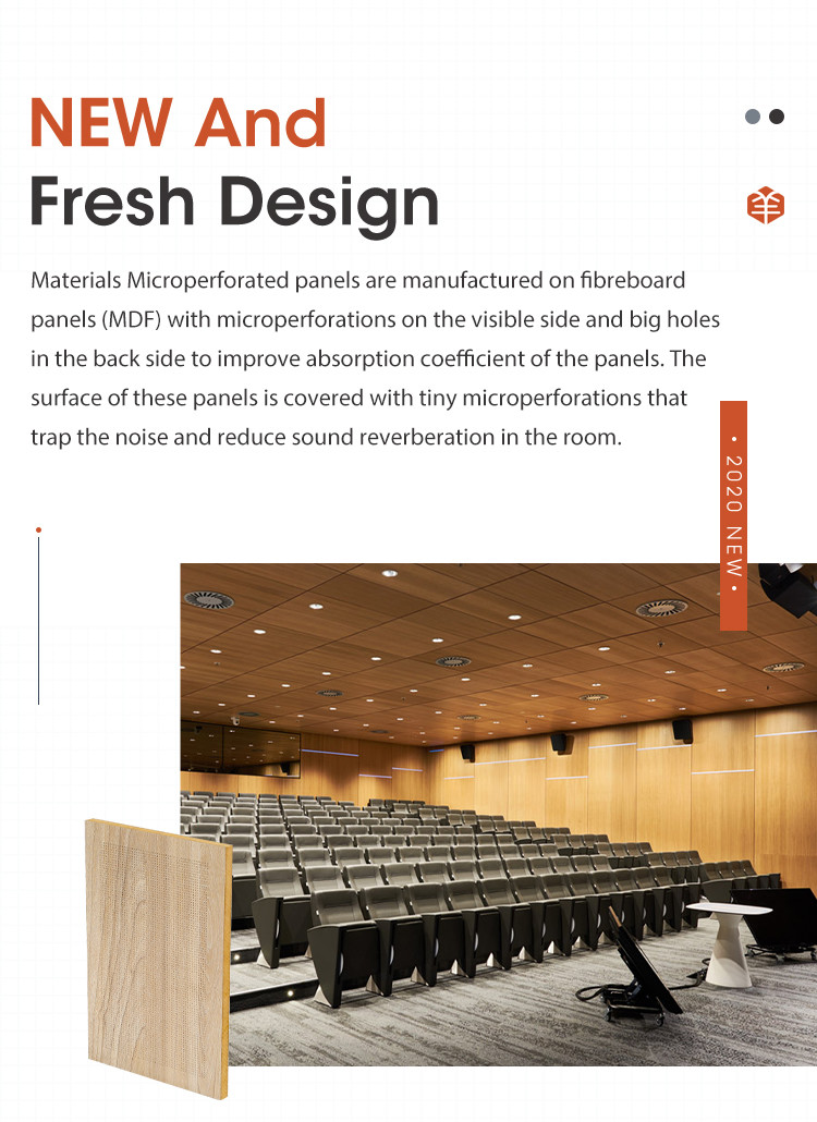 Micro Perforated Sound Absorption Acoustic Panels For Medium To Low Frequencies
