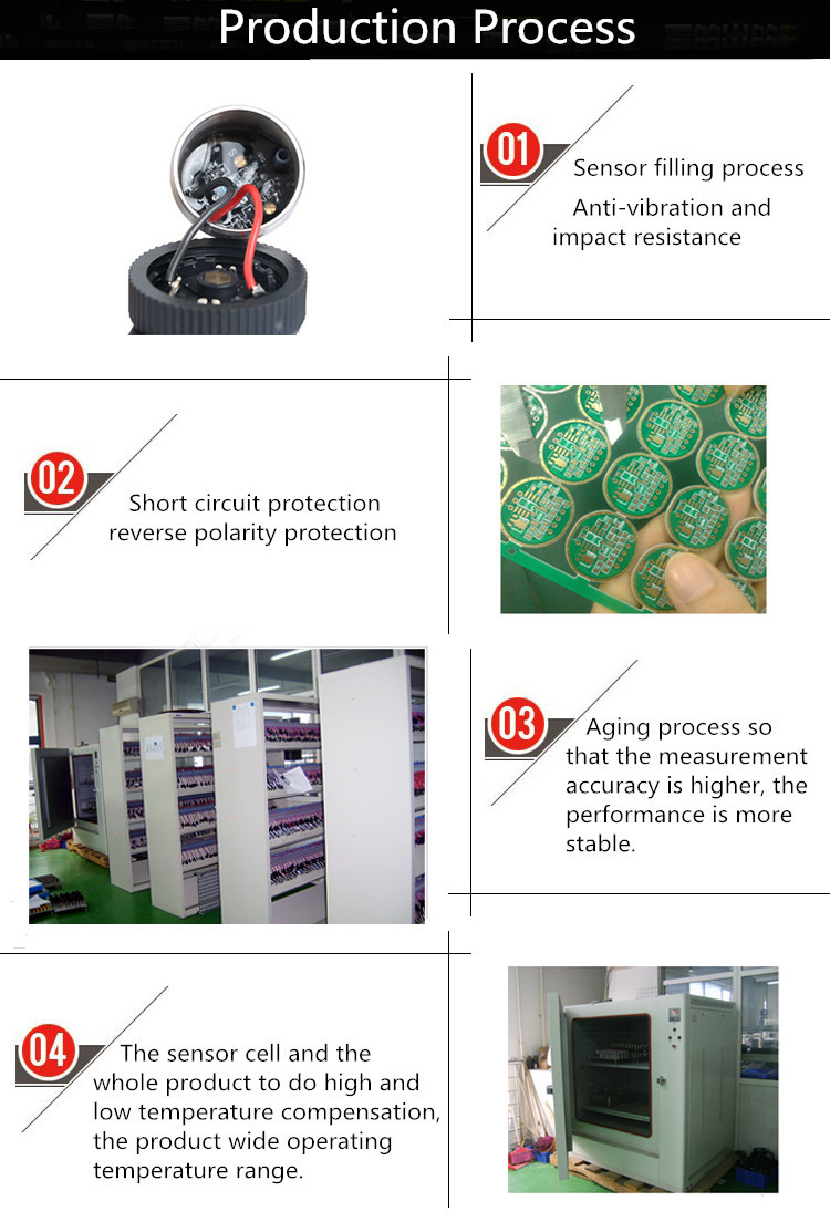 PT202 OEM Pressure Sensor Gas Liquid Compatible Stainless Steel Material