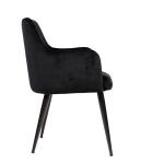 Nordic Style Modern Dining Armchair Wire Velvet Arm Table Fabric Restaurant Gold