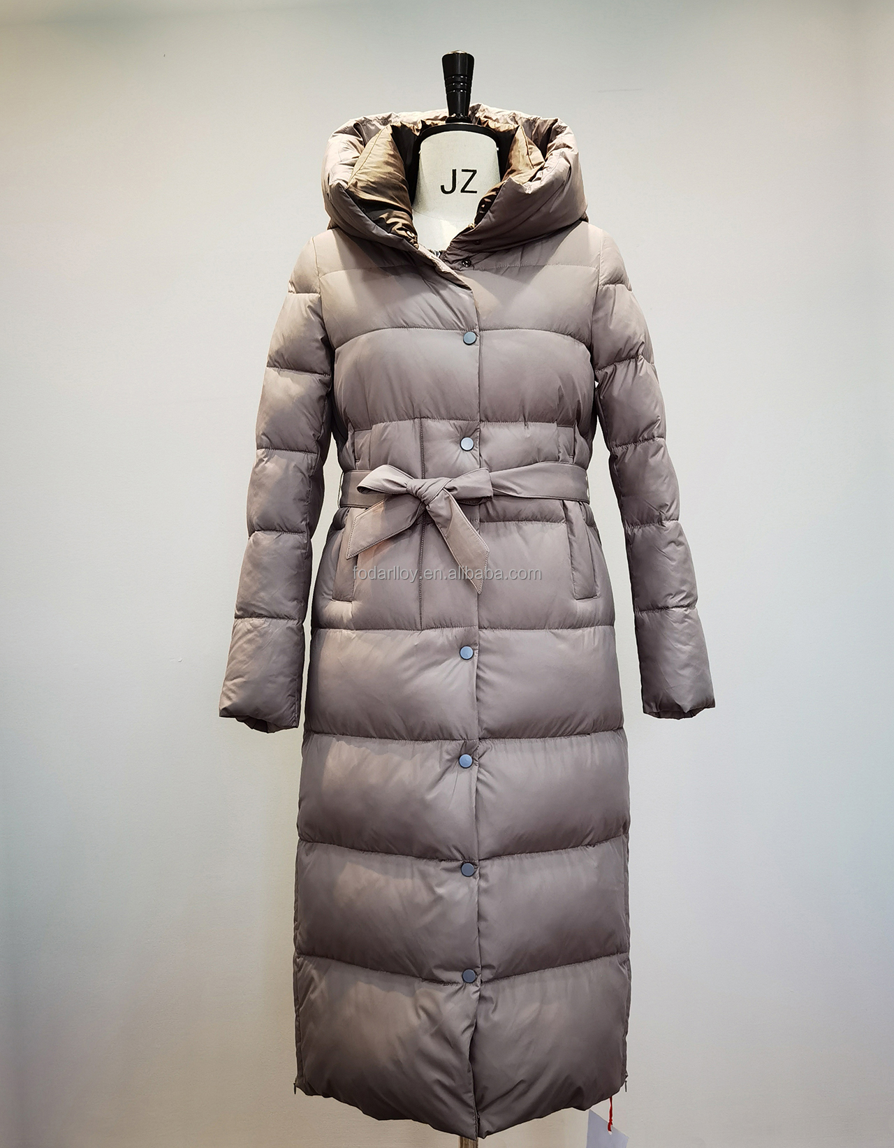 FODARLLOY Ladies Warm Hooded Cotton-padded Clothes Slim Long Down Winter Jackets Women Coats Woman Coat F23168