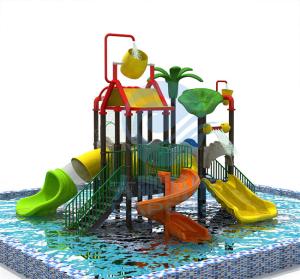 China Aqua Park Water House Slide Fiberglass Children Lazy River Equipment wholesale