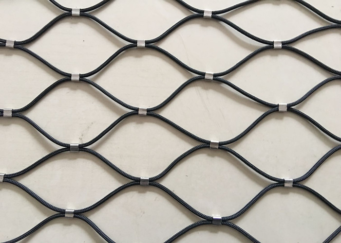 Softly Flex Decorative Wire Mesh Fencing , PVC / Nylon Woven Rope Mesh