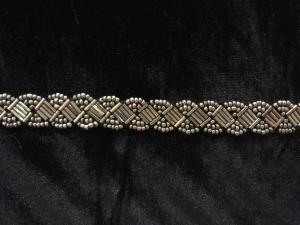China Beaded trim by hand, beading tape for fashion clothing wholesale