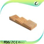 Customized universal bamboo wooden knife block