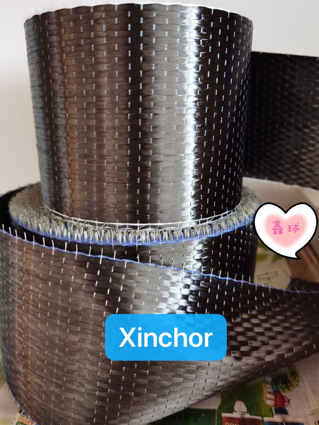 Civil Structure Black 300gsm 600gsm CFRP Carbon Fiber and 1.6% Elongation Material