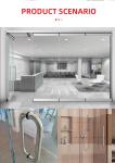Hotel Bathroom Shower Glass Door Pull Handle Stainless Steel 304 Glass Door