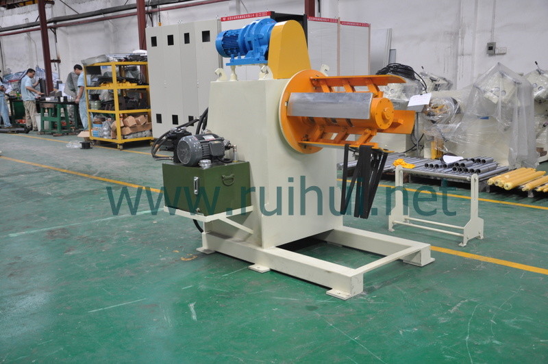 Coil Hydraulic Steel Decoiling Machine 800 Width With Onre Year Warranty