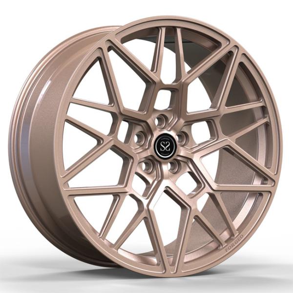 23inch 23x10 Concave Monoblock 1 Piece Rims Wheels Rose Gold Forged Ranger Rover
