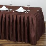 Plastic Table Skirting Single Pleats Type For Bridal / Baby Shower