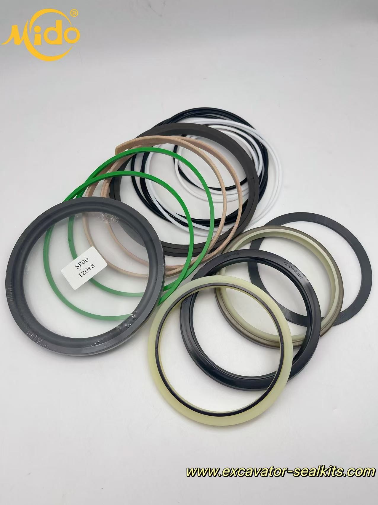 Kobelco Excavator: Exceptionally High - Quality, Precision - SK200-8 Engineered Boom Seal Kit and Hydraulic Cylinder Seal Kit for Optimal Performance