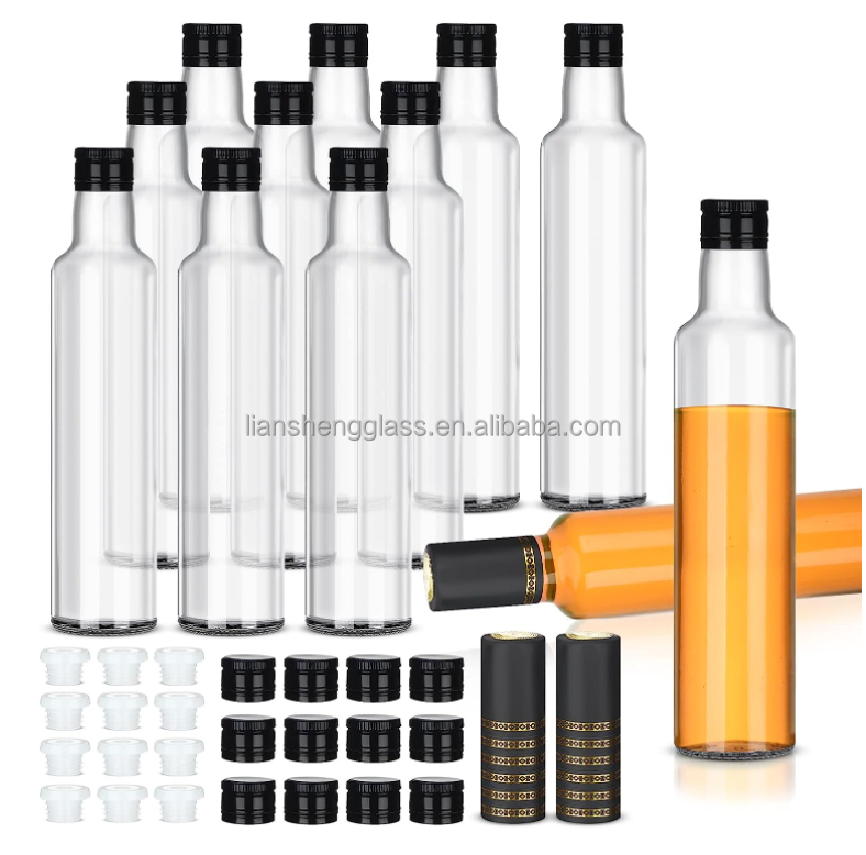 Food Storage Container 750ml Clear Glass Bottle for Kitchen Vinegar Cooking Oil GLASS