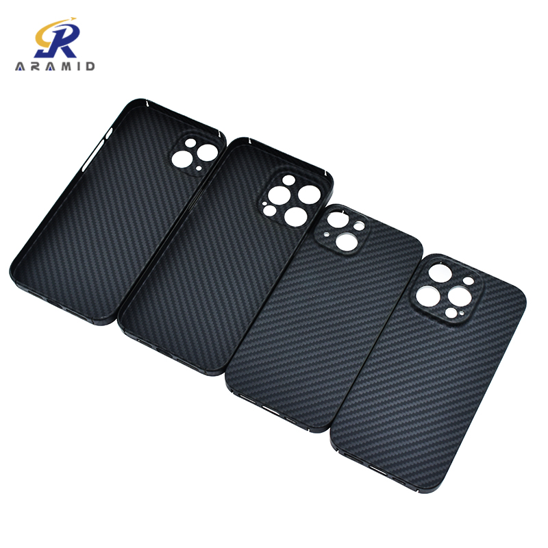 Precision Camera Cutting Carbon Fiber Mobile Case Black Color For IPhone 14 Pro