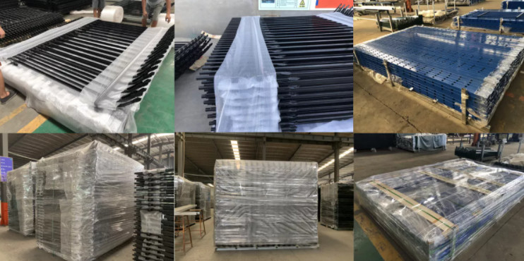 Security Galvanized W / D Pale Steel Palisade Fencing 1.8m Height 2.75m Width