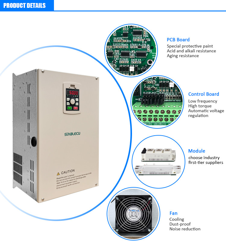 60HZ To 50HZ Heavy Duty Inverter , Variable Speed Drive Inverter AC Motor Control