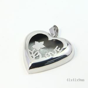 China Fashion Ladies Women Girls Stainless Steel Loving Heart Shapped Necklace Pendant LPH228 wholesale