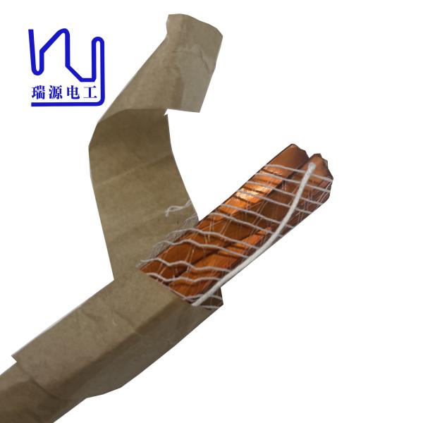 Quality Enameled Coated CTC wire With Paper Insulation Flat Copper Wire for sale